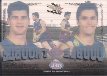 2009 Select AFL Champions - Double Trouble #DT1 Simon Black / Jonathan Brown Back